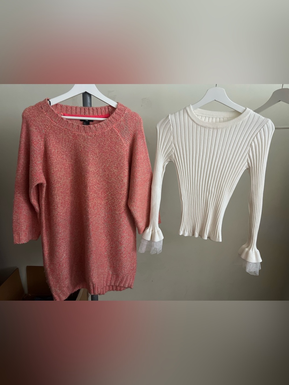 H&M Oversized Crew Neck Knit Pullover Sweater Dress—SZ. Small